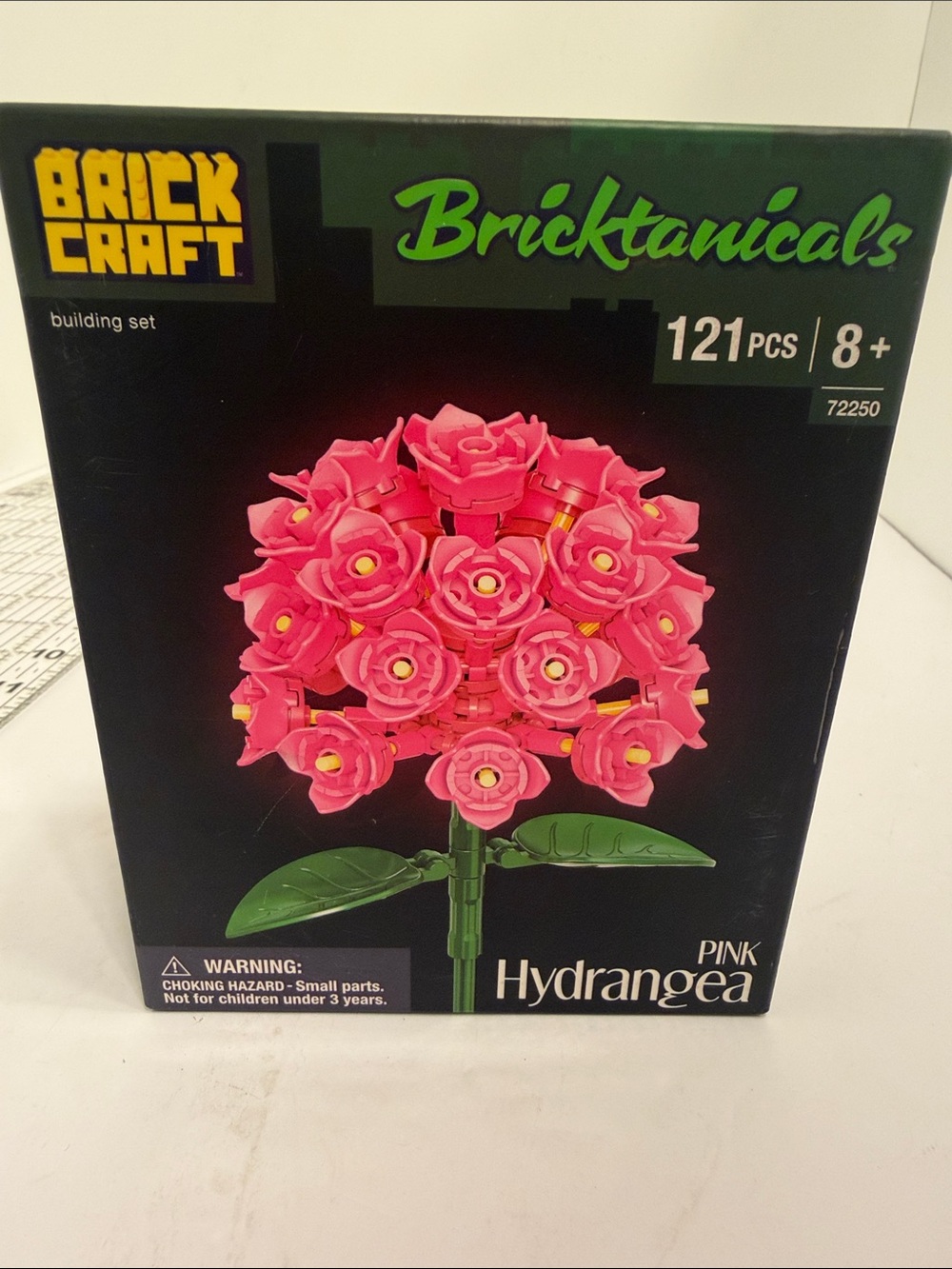 Brick Craft Bricktanicals Pink Hydrangea Faux Floral Building Set